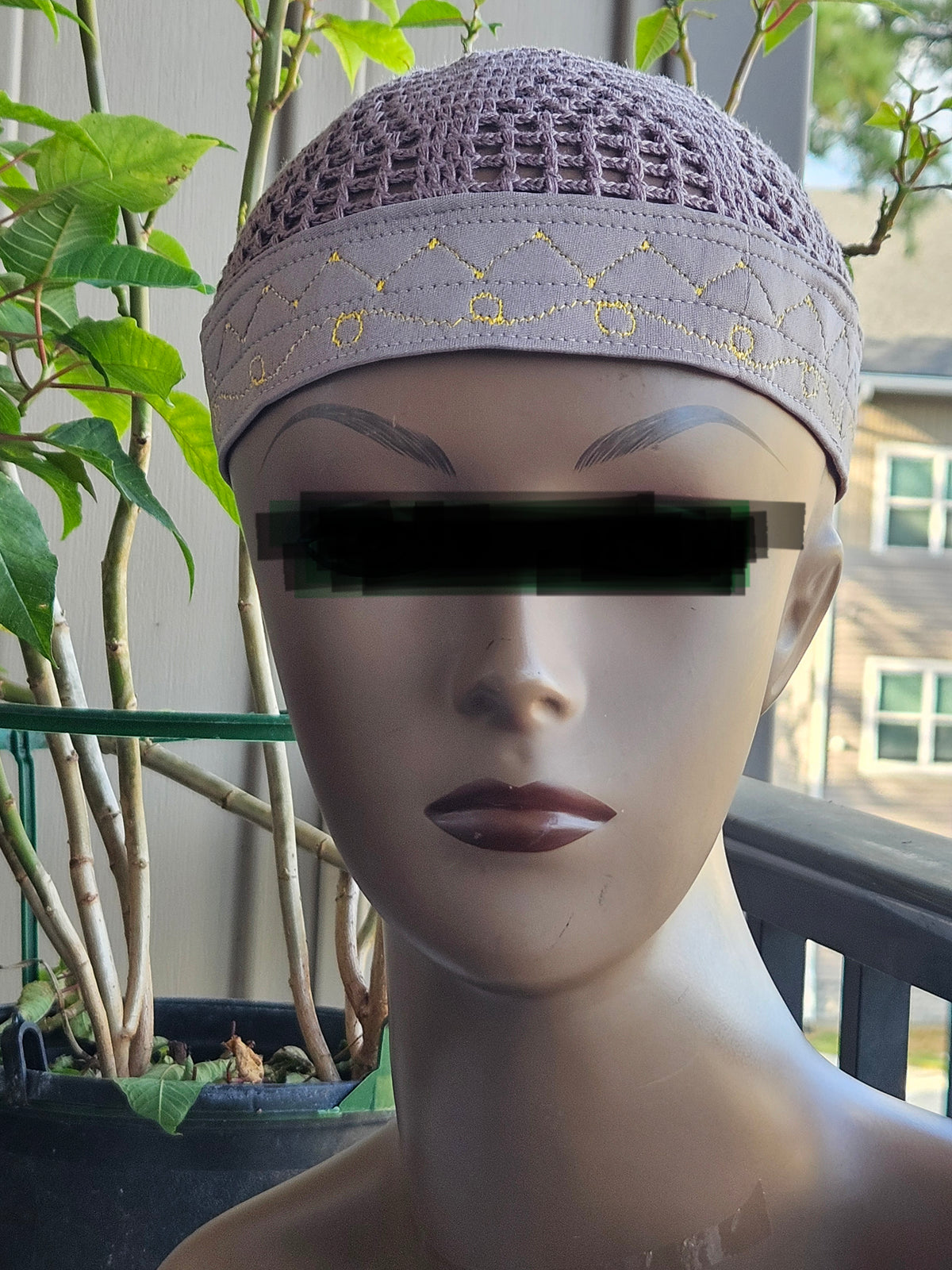 MISRI BANDED KUFI — 100% ORGANIC COTTON