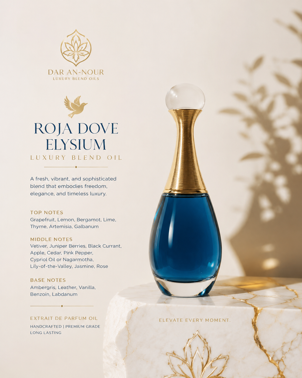Roja dove elysium inspiration