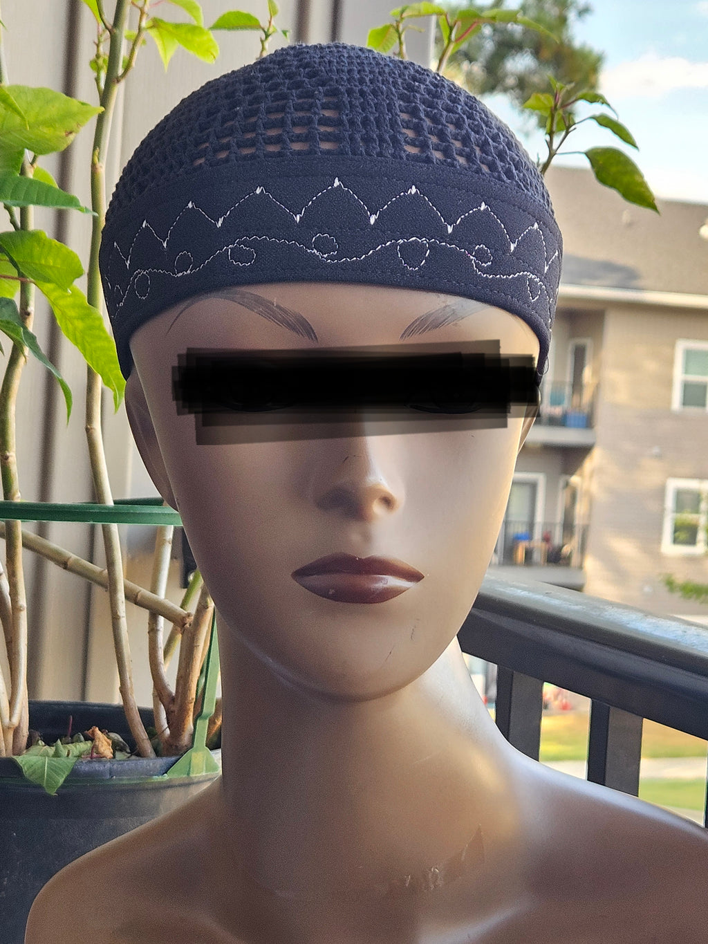 MISRI BANDED KUFI — 100% ORGANIC COTTON