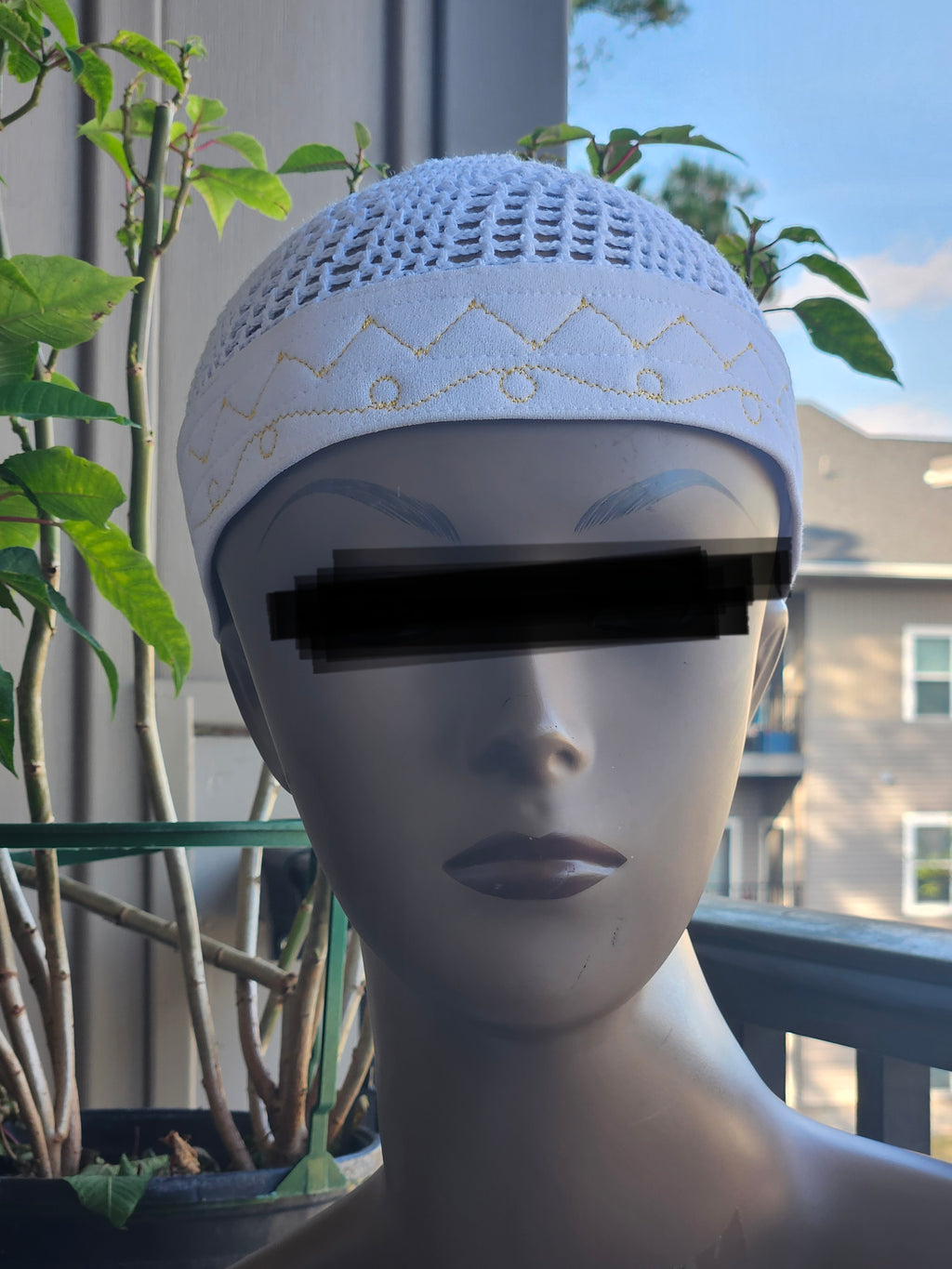 MISRI BANDED KUFI — 100% ORGANIC COTTON