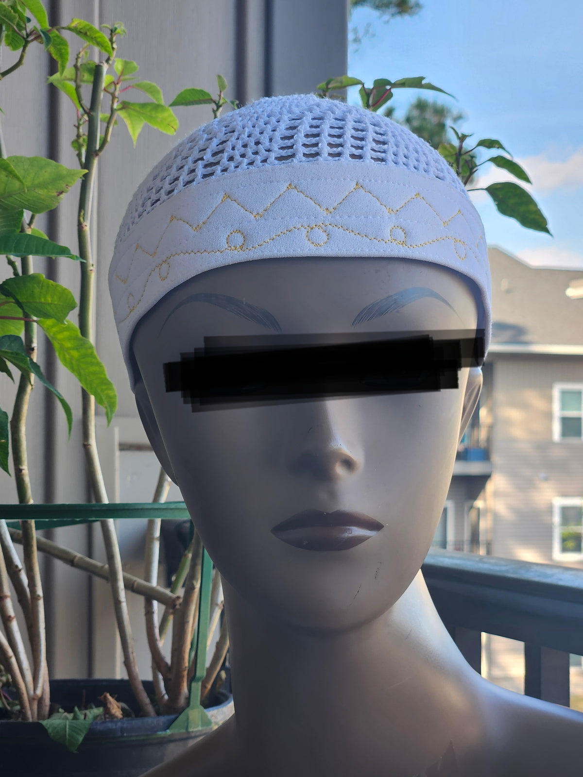 MISRI BANDED KUFI — 100% ORGANIC COTTON